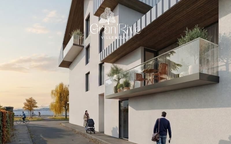 Lot A4 - Appartement neuf de 5.5 pièces dans les combles et à deux pas du lac - Promotion Gran'Rive - A vendre à Villeneuve (4)