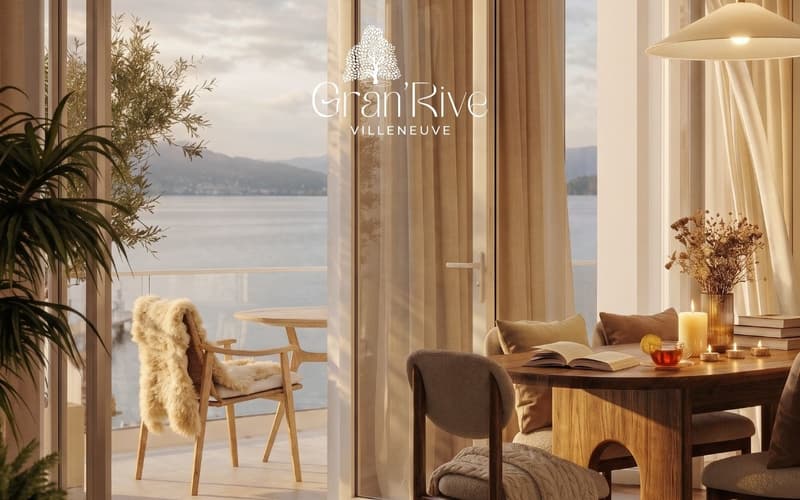 Lot A4 - Appartement neuf de 5.5 pièces dans les combles et à deux pas du lac - Promotion Gran'Rive - A vendre à Villeneuve (1)
