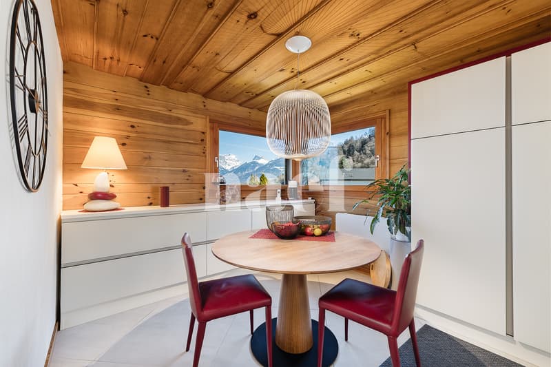 Magnificent renovated chalet with jacuzzi and counter-current pool for sale in Choëx (13)