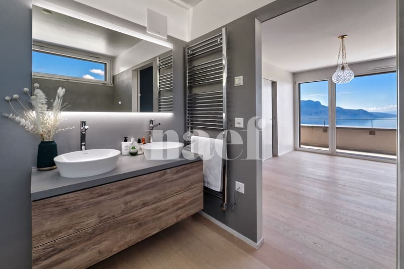 Appartement en attique de 4.5 pièces avec terrasse et vue grandiose sur le Léman à vendre sur les hauts de Montreux (11)