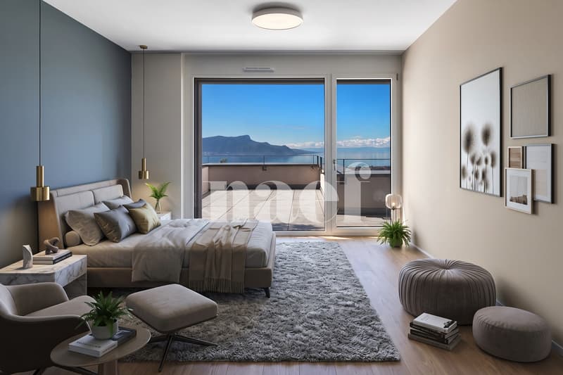Appartement en attique de 4.5 pièces avec terrasse et vue grandiose sur le Léman à vendre sur les hauts de Montreux (8)