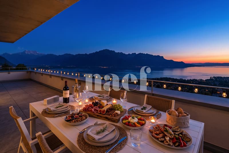 Appartement en attique de 4.5 pièces avec terrasse et vue grandiose sur le Léman à vendre sur les hauts de Montreux (2)