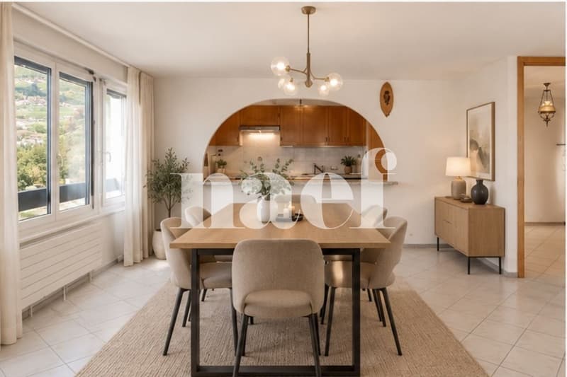 Appartement 4.5 pièces avec vue sur le lac et deux grands balcons à vendre à Corsier-sur-Vevey (7)