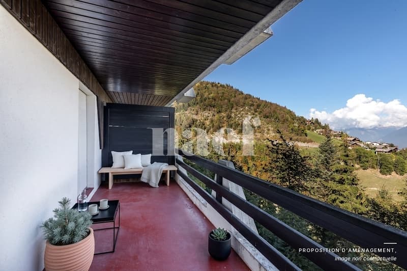 En exclusivité ! Appartement de 2.5 pièces avec vue panoramique sur la plaine du Rhône (2)