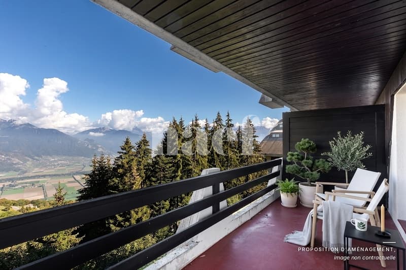 En exclusivité ! Appartement de 2.5 pièces avec vue panoramique sur la plaine du Rhône (1)