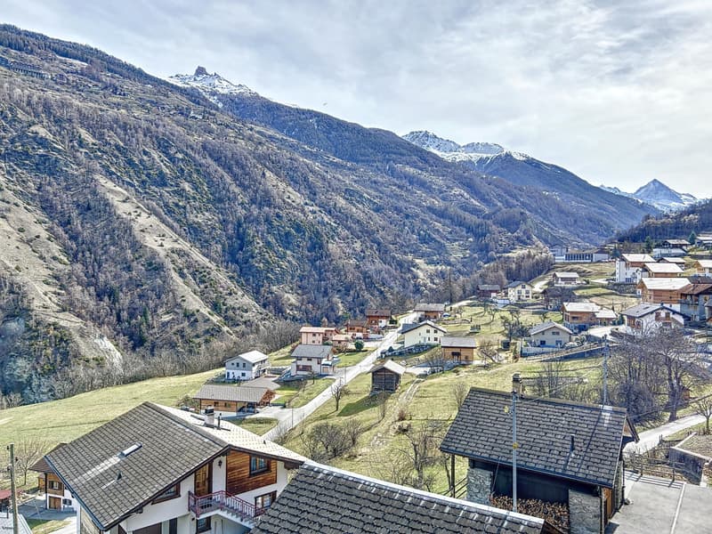 Charme et authenticité pour ce 4.5 pièces avec vue panoramique sur les Alpes (1)