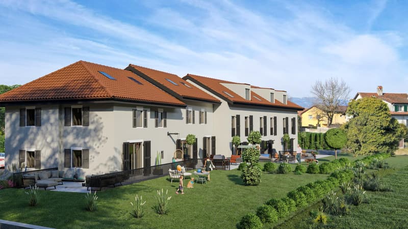 Projet neuf "AU VILLAGE" : Villa contigüe de 6.5 pièces avec jardin - Lot 4 (2)