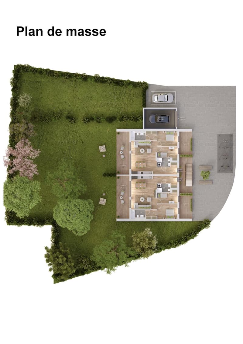 Lullier 67 - Lumineux 3 pièces traversant avec jardin de 336 m² et 2 terrasses (4)