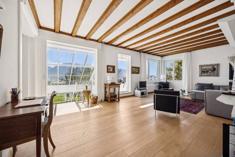 Élégante villa avec vue panoramique sur le Léman dans un quartier pris (4)