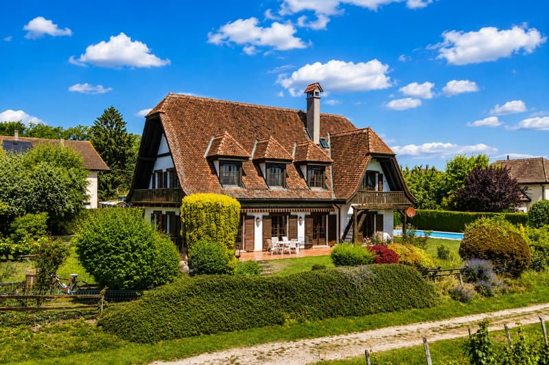 Village house with lake and Mont Blanc view (3)