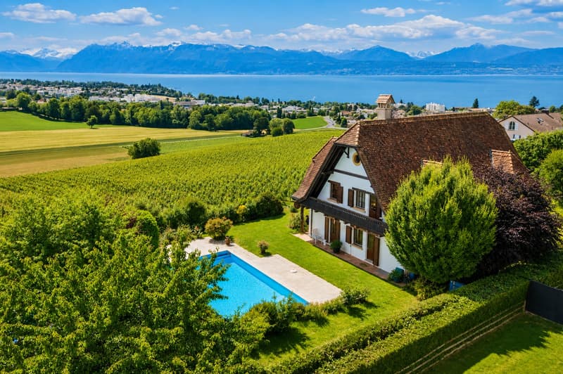 Village house with lake and Mont Blanc view (4)