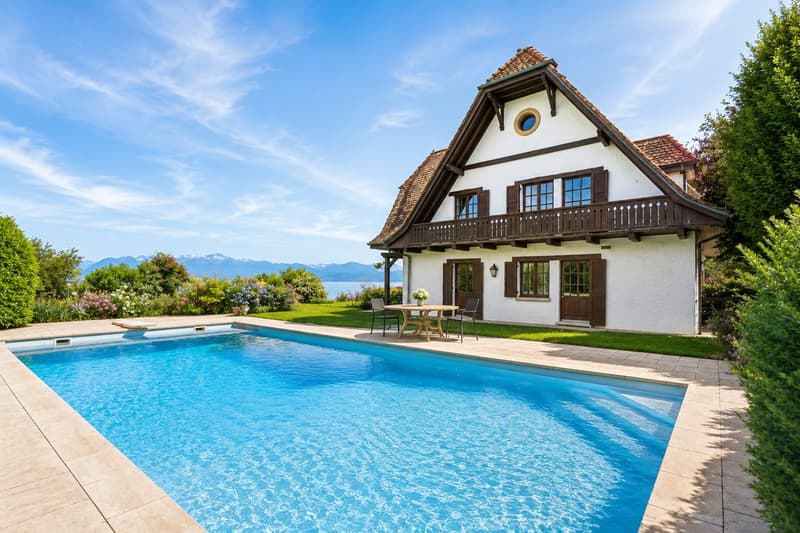 Village house with lake and Mont Blanc view (6)