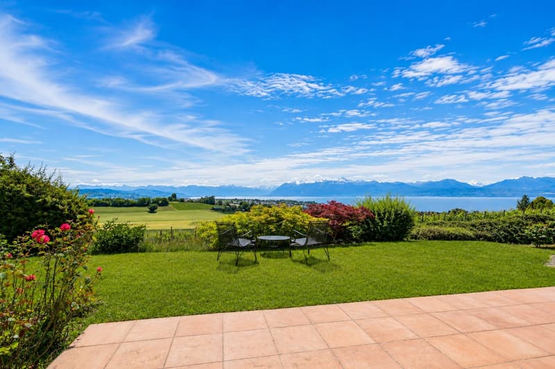 Village house with lake and Mont Blanc view (1)