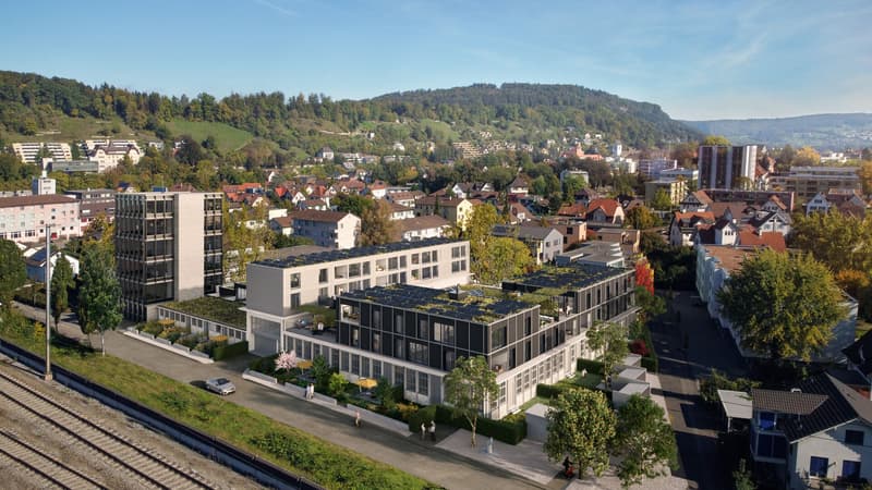 Neubauprojekt Rütschi+ 3.5-Zimmer-Patiohaus, Raumhöhen 2.70 bis 3.10 Meter mit Gartensitzplatz und Patiohof (11)