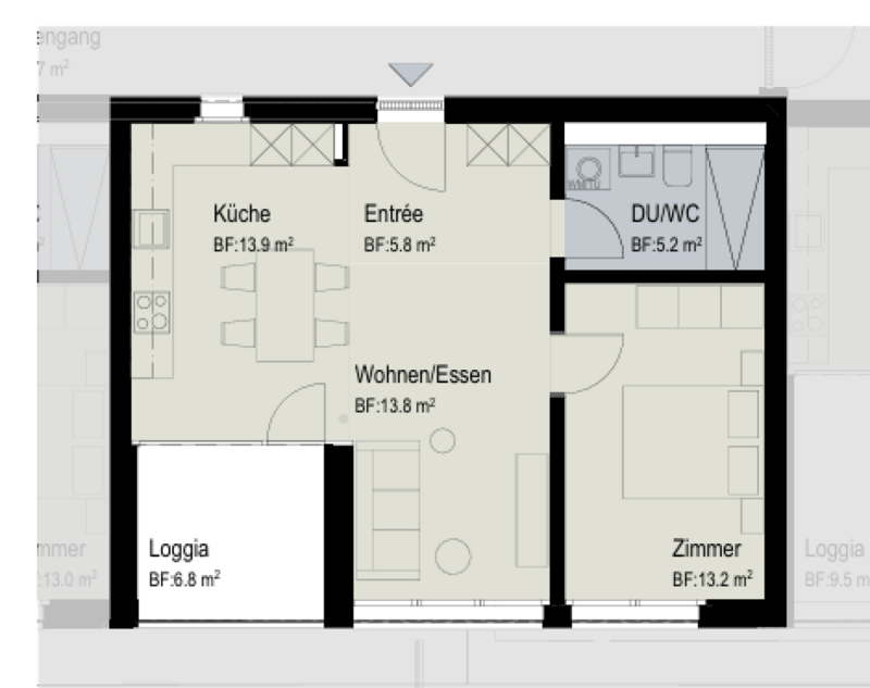 First rental - modern and urban 2.5-room apartment in Brugg (8)