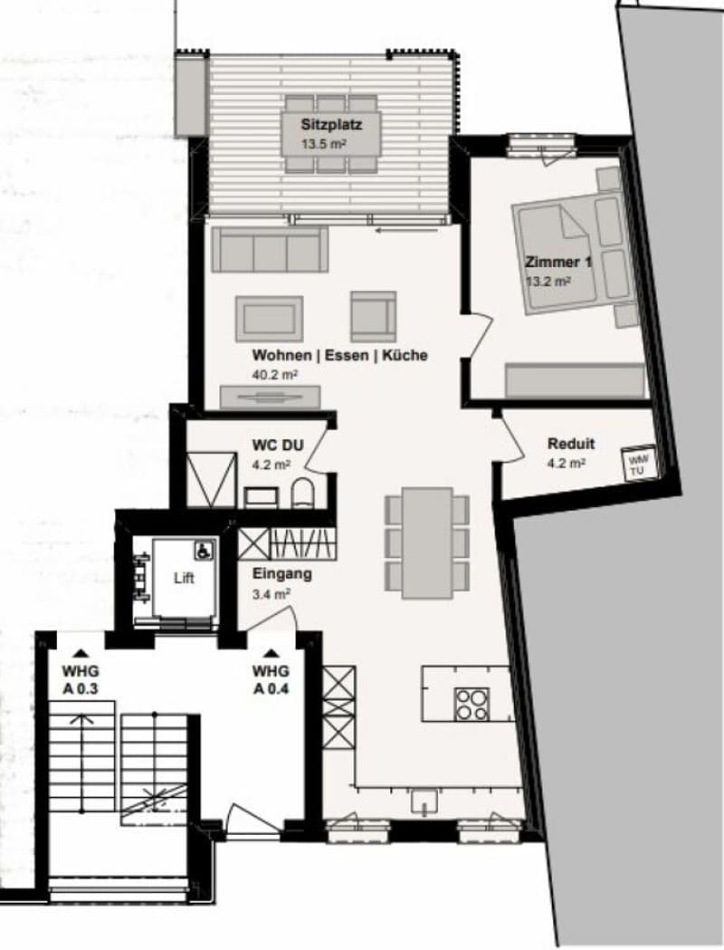 Moderne 2.5-Zimmer-Gartenwohnung zu vermieten (10)