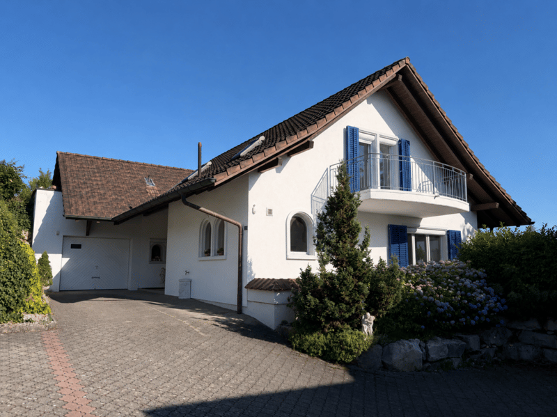 Idyllically located 6.5-room single-family house with a wonderful view of the greenery and good transport links (1)