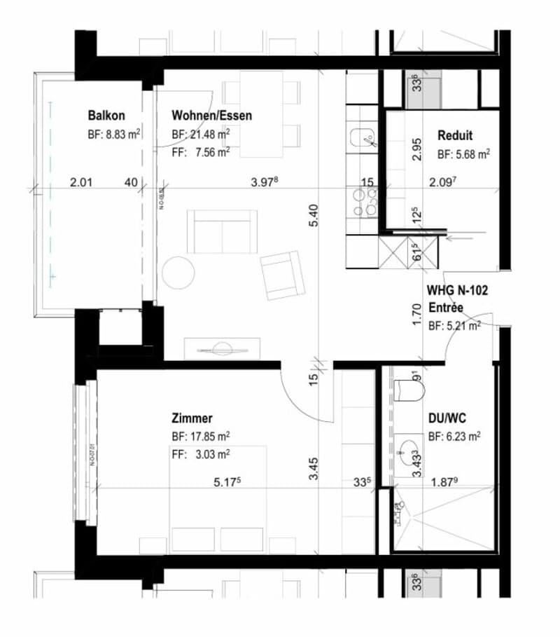 Alterswohnungen: Sonnige 2.5-Zimmer-Wohnung beim Gesundheitszentrum Brugg (6)