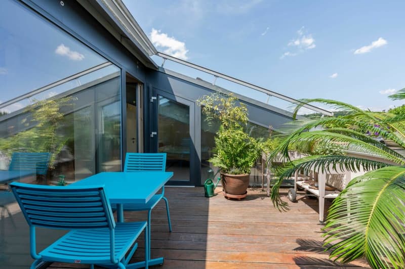 Exklusives Penthouse im obersten Stockwerk mit zwei Terrassen, überwiegend offener Grundriss mit rund 181 m2 (9)