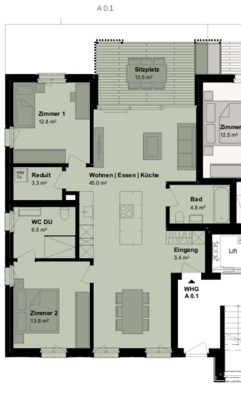 Grosszügige, moderne 3.5-Zimmer-Gartenwohnung zu vermieten (12)