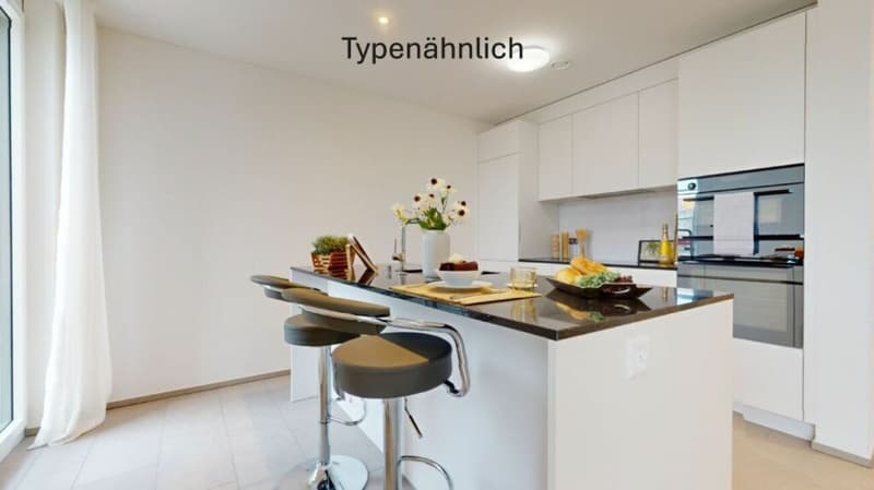 Erstbezug: Moderne 3.5 Zimmer Neubauwohnung mit Loggia (4)