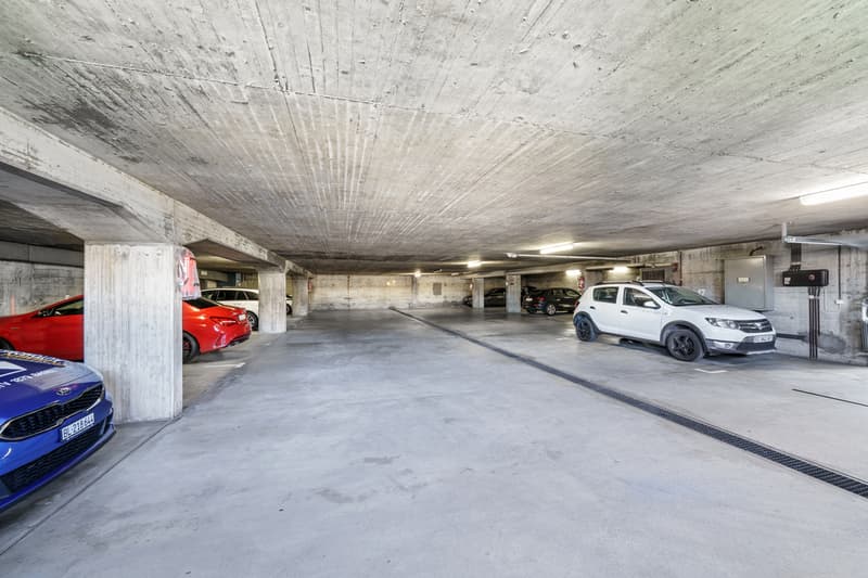 Autoeinstellhalle mit direktem Zugang zum Haus
