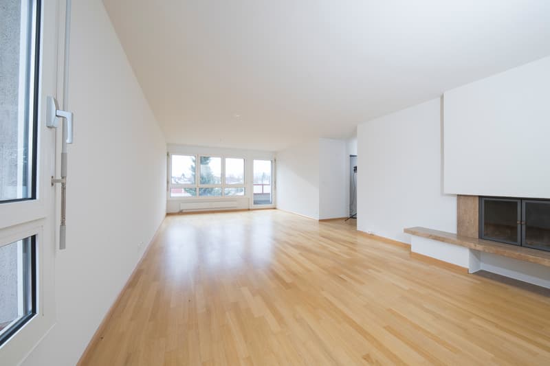 Wohnzimmer mit Cheminée