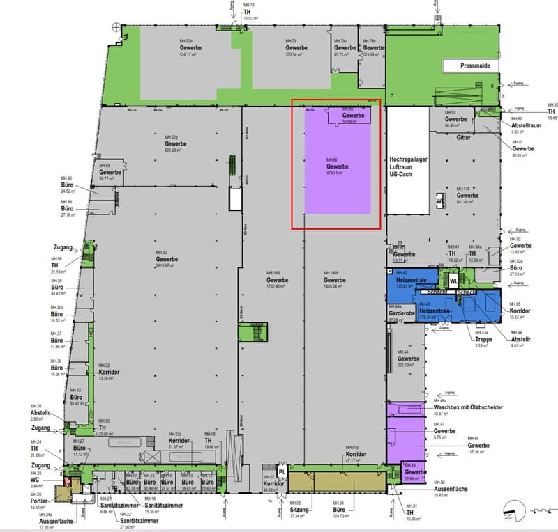 Espace industriel lumineux avec accès camion, idéal pour la production et la logistique (9)