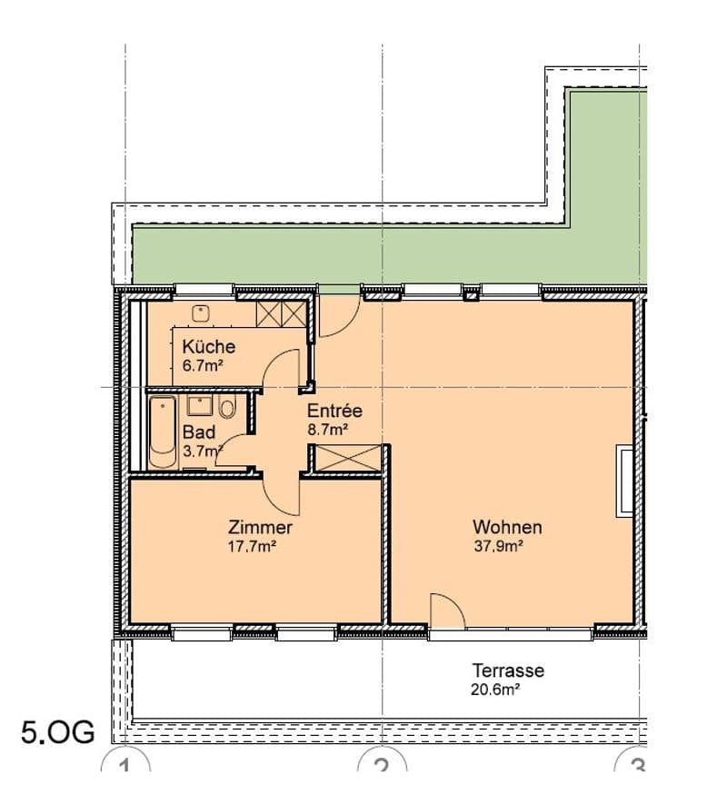 Gemütliche Wohnung im 5. OG in ruhiger Lage (7)