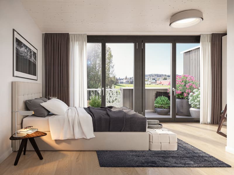 Sustainable living in a row house in Zumikon (3)
