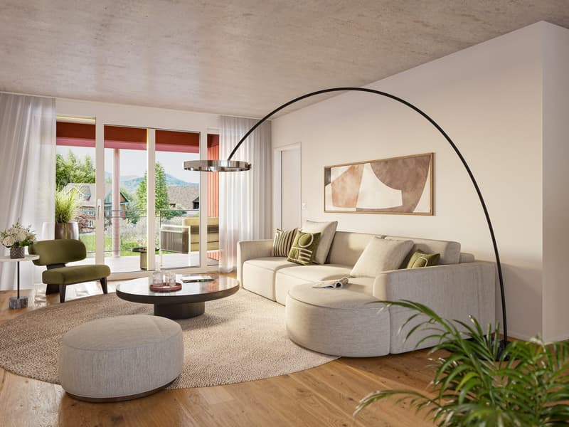 4 ½-Zimmer-Wohnung mit Blick ins Grüne (2)