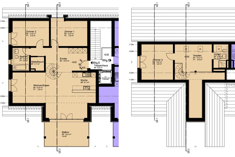 Erstklassige 4.5-Zi. Maisonette Dachwohnung (9)