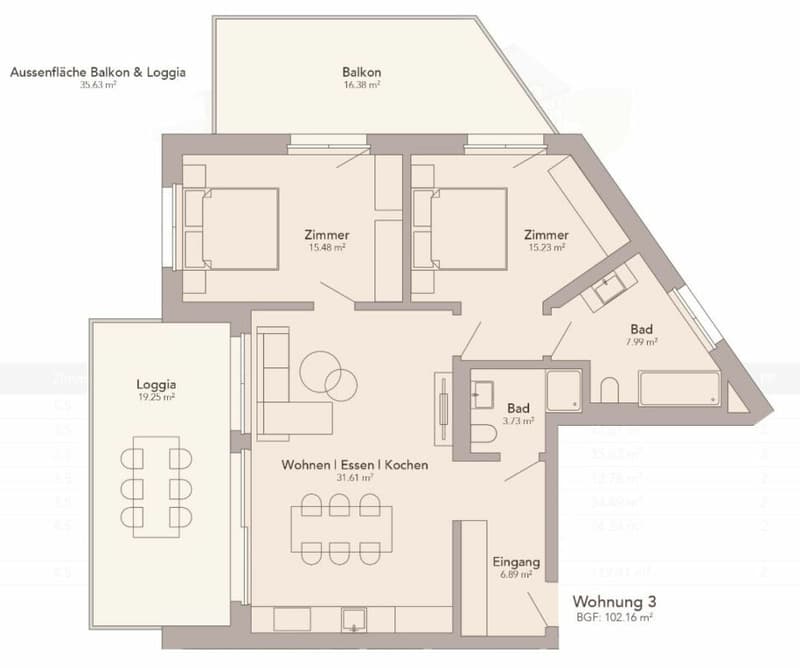 3.5-Room Apartment 1st Floor Second Home (6)