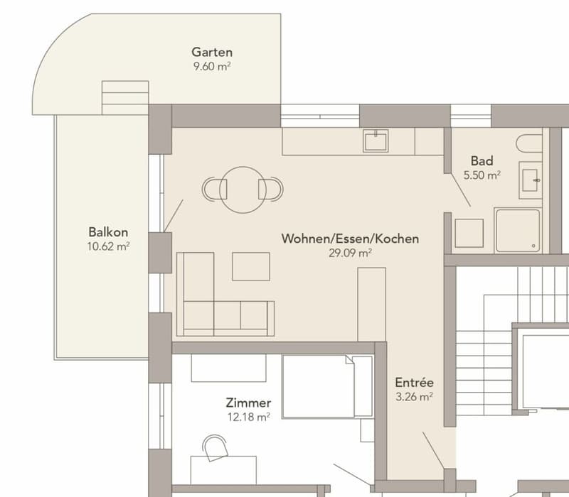 1.5-Room Apartment 1st Floor First Occupancy (9)