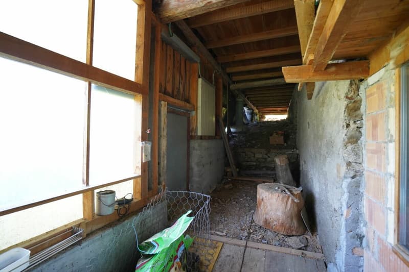 Bauernhaus mit Werkräumen, Stall und Garagenbox (5)