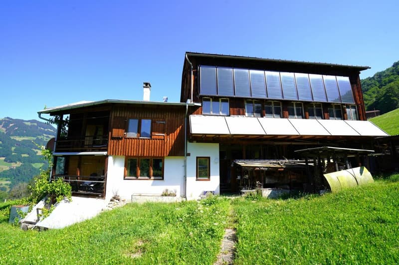 Bauernhaus mit Werkräumen, Stall und Garagenbox (1)