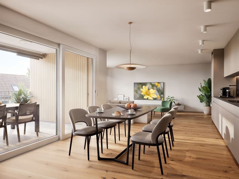 2.5 Zimmer Neubau Gartenwohnung an ruhiger Lage in Oerlikon (2)