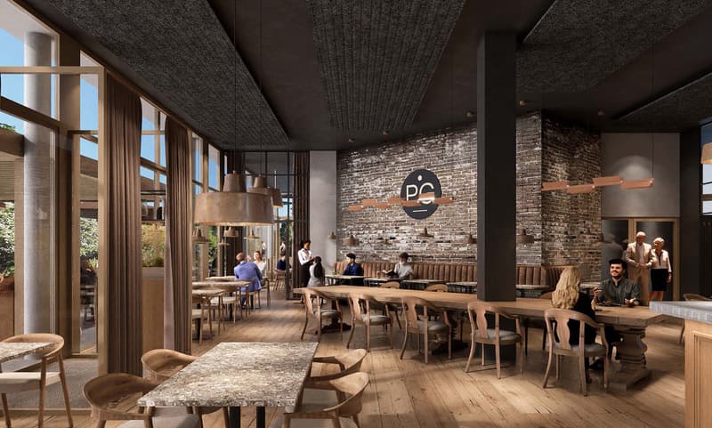 Restaurant au rez-de-chaussée  élégance à lintérieur, charme sur la terrasse extérieure