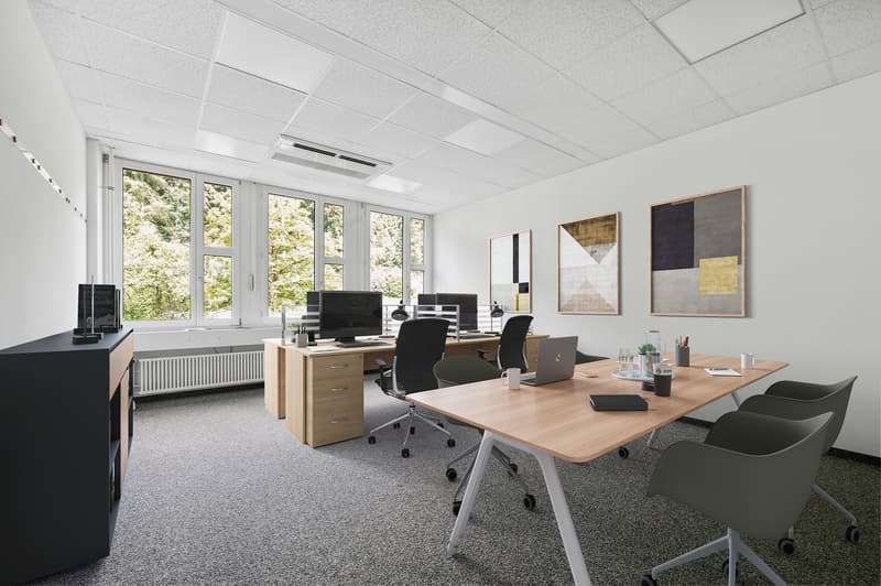 Büro 4 - virtuell möbliert