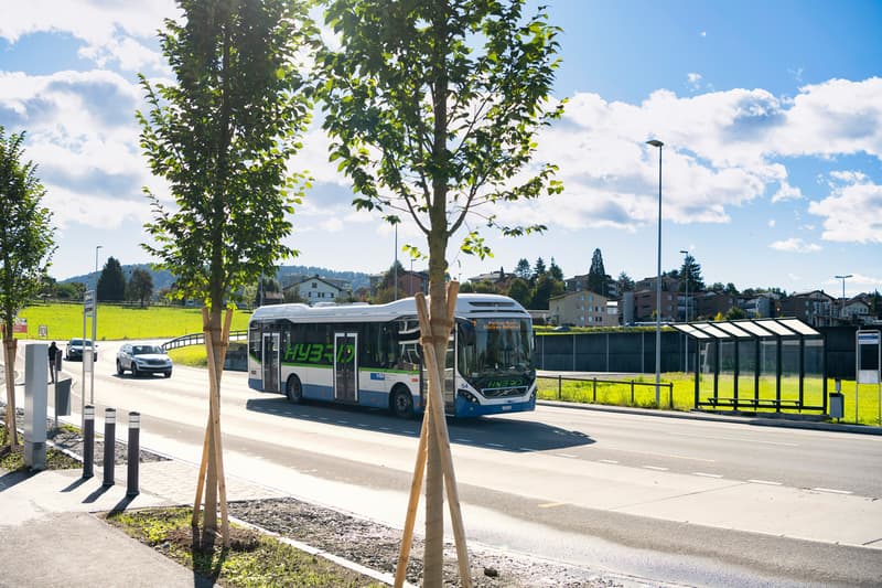 Ab der Bushaltestelle Buchrain, Reussbrücke erreichen Sie Luzern in rund 25 und Zug in rund 35 Minuten