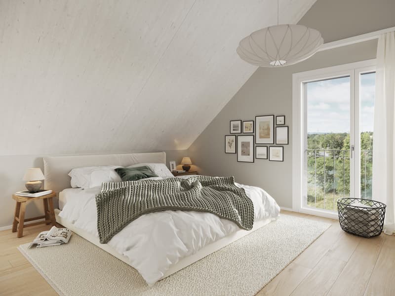Schlafzimmer im Dachgeschoss