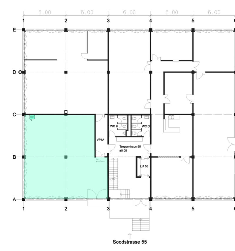 Flexible Gewerbefläche im Erdgeschoss Lager, Büro oder Atelier - Gewerbefläche an zentraler Lage (2)