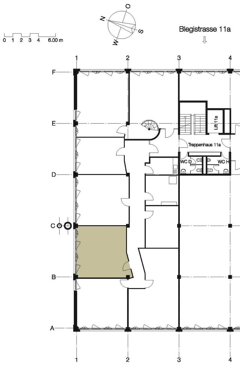 Grundriss Idealbüro 36 m²