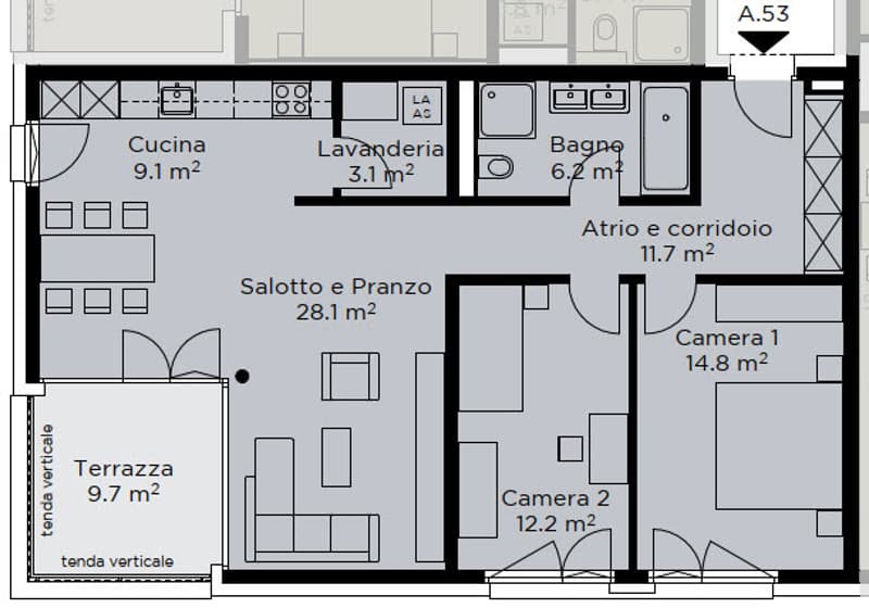 Bell&39;appartamento in nuovo quartiere - Prima locazione (6)