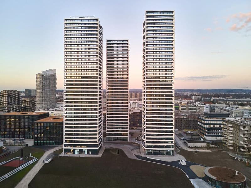 Exclusive living above the rooftops of Dübendorf – 5.5-room apartment on the 22nd floor (North) | Three Point (1)
