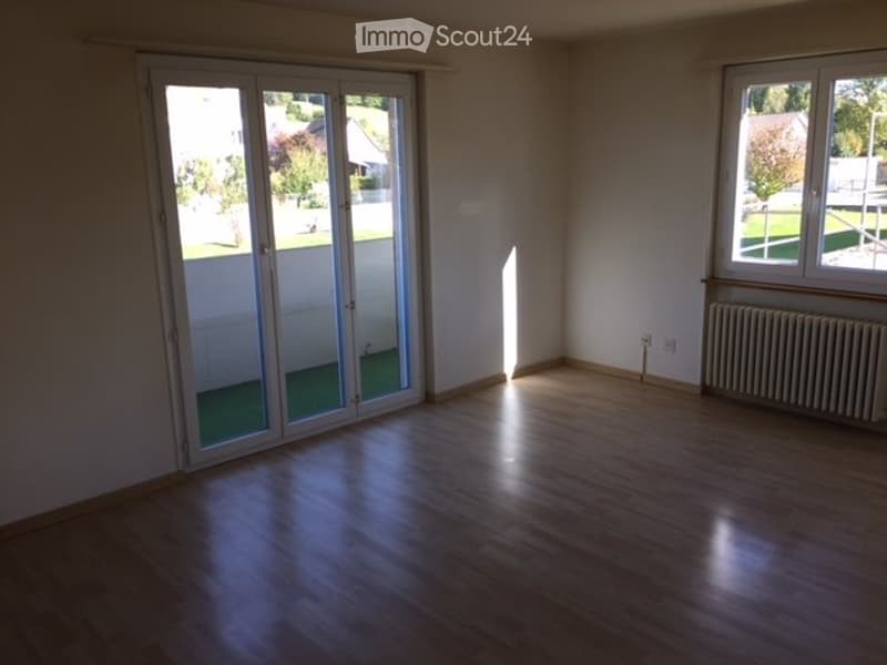 3-room apartment on the ground floor with equipped kitchen (2)
