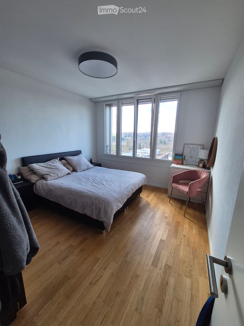 Beautiful 3.5 rooms on the 8th floor, Marly - Including bus subscription! (3)
