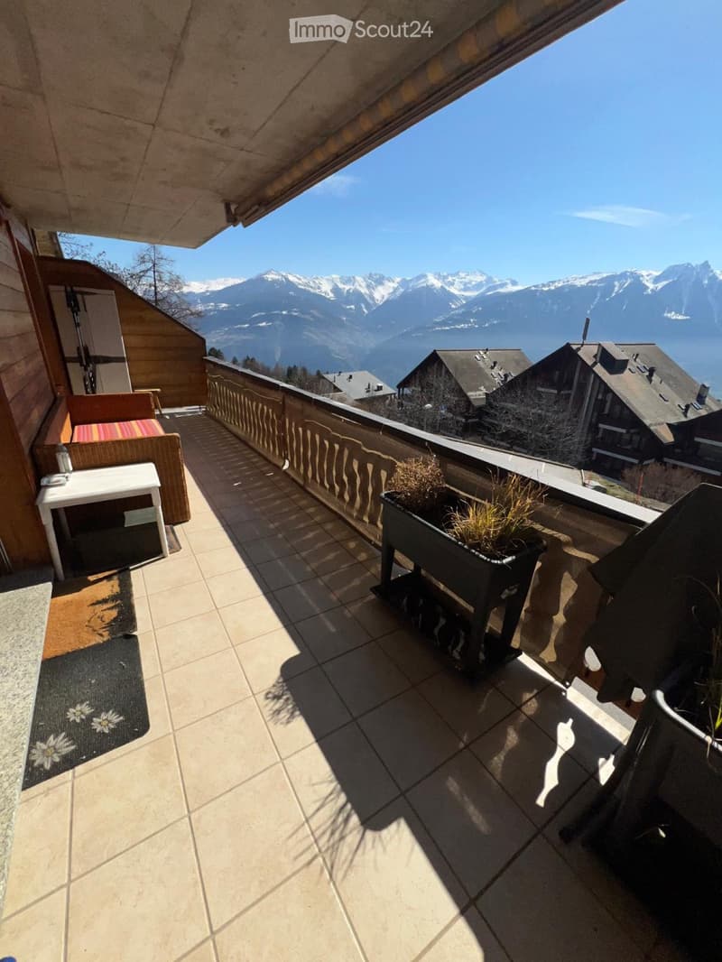 Bell'appartamento di 2.5 locali arredato con balcone in affitto a Ovronnaz (4)