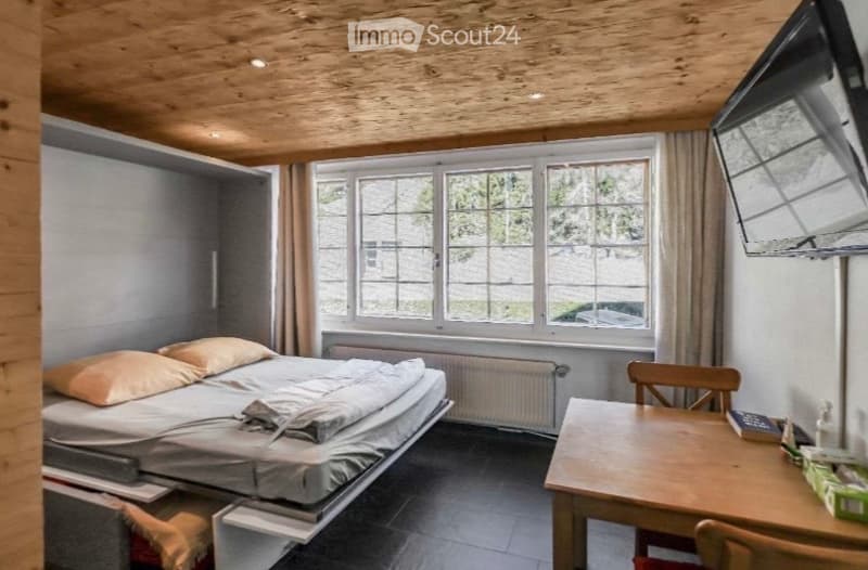 Studio möbliert im Zentrum von Crans | Pool & Spa | Parkplatz (3)