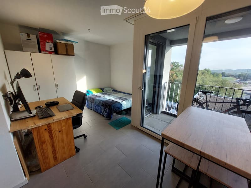 Furnished studio + indoor parking (2)